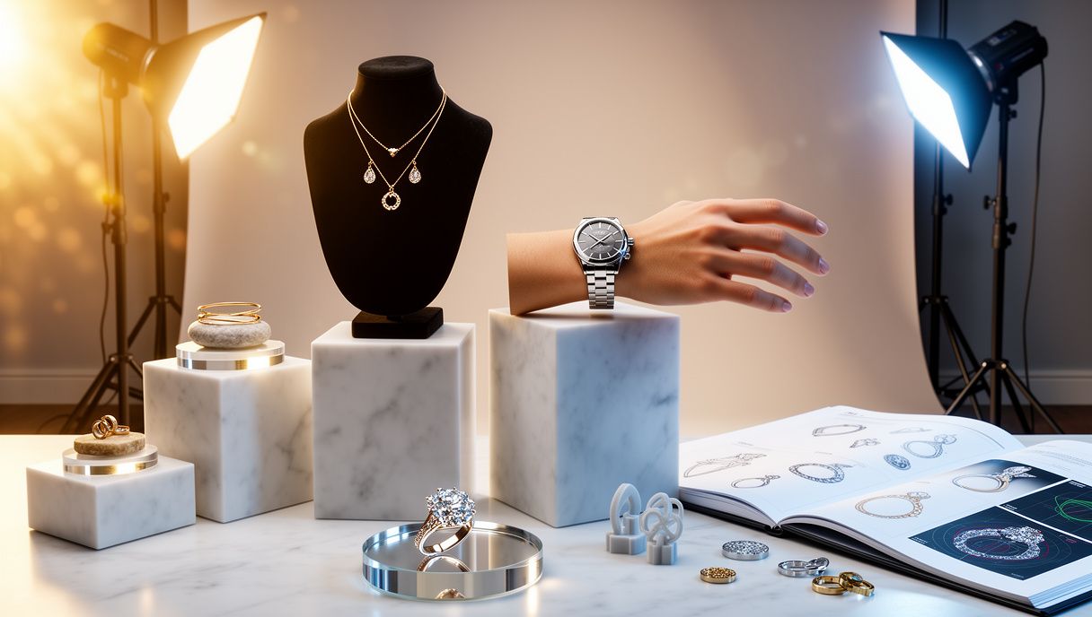 AI jewellery product photography